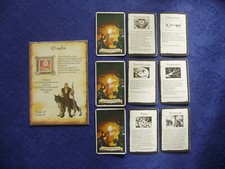 HEROQUEST espansione NUOVA sfusa DRUIDO scheda personaggio + mazzo carte