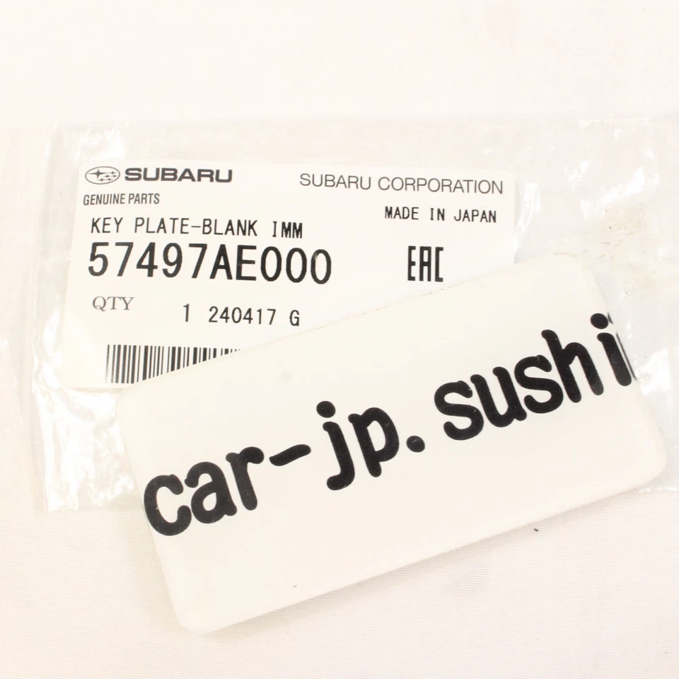 SUBARU Genuino GDB Impreza WRX STI Transpondedor Llave en Blanco Maestro Baja 57497AE000 Foto 3 de 4