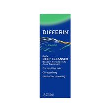 Differin Daily Deep Cleanser Acne Face Wash with Benzoyl Peroxide - 4 fl oz