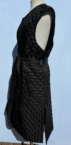 Athleta Women's Belted Whisper Featherless Quilted Long Black Vest Size 3X - Picture 8 of 23