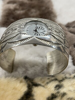 Vintage K&M Bill Navajo Sterling Band Vintage Navajo Sterling Silver Ranger Buckle Set by Ken and  main image 3