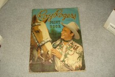 1948 ROY ROGERS COLORING BOOK, LIFE MAGAZINE SIZE, NICE SHOT OF ROY  TRIGGER