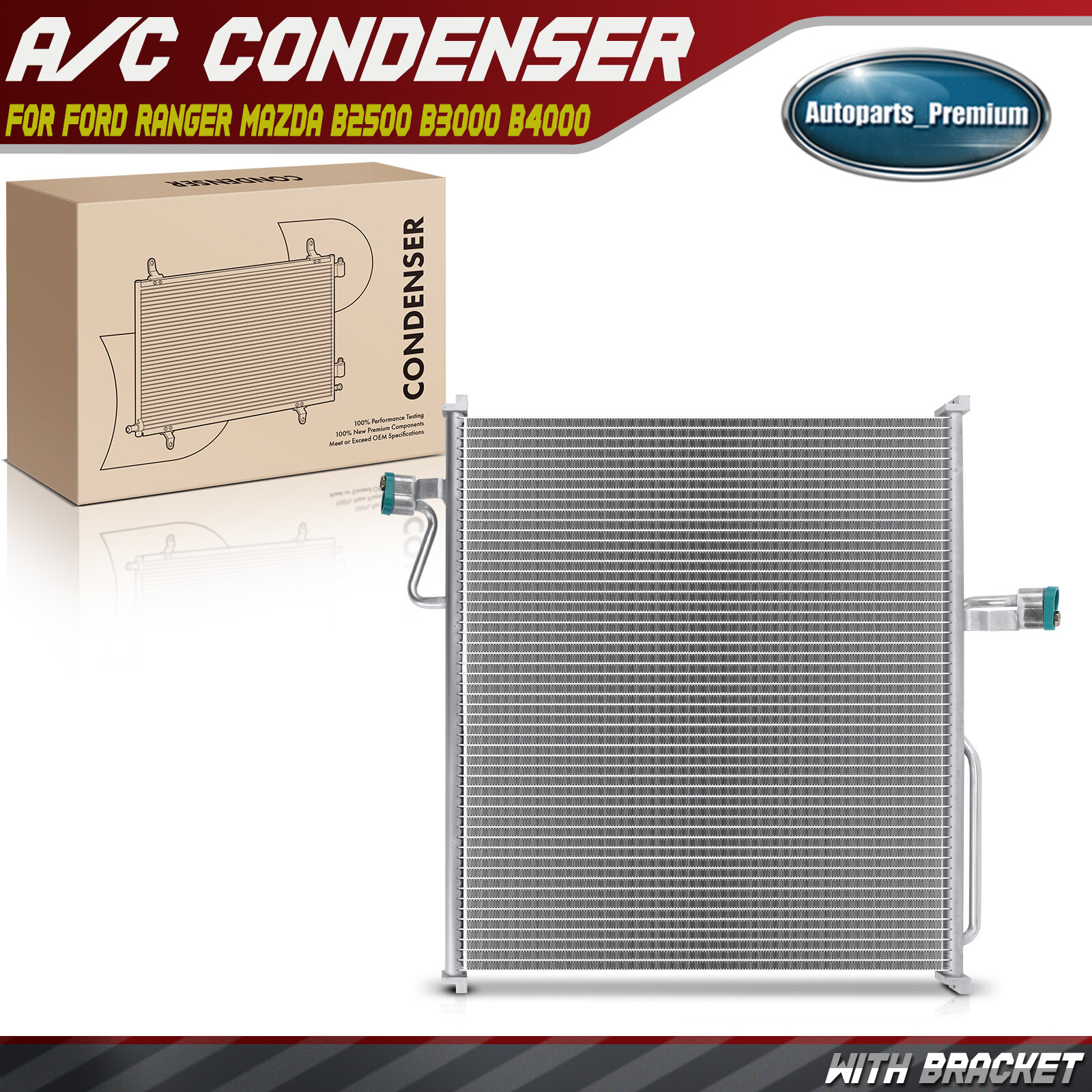 A/C AC Condenser for Ford Ranger 1998-2011 Mazda B2500 98-01 B3000 98 ...