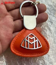 1x Orange Leather Keyring Chain for C E S GlS G Class W222 W221 W167