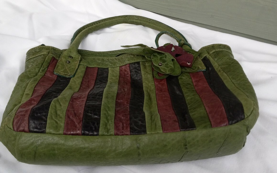 Sofia C Sectioned buttery soft patchwork Textured… - image 5