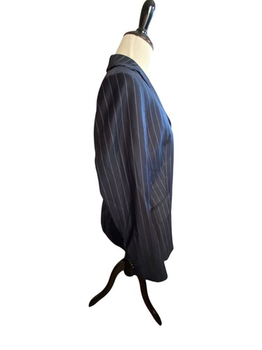 Brooks Brothers 346 Mujer’s Talla 8 Rayas Lana Traje Chaqueta Azul Oscuro *LEER* - Imagen 5 de 10