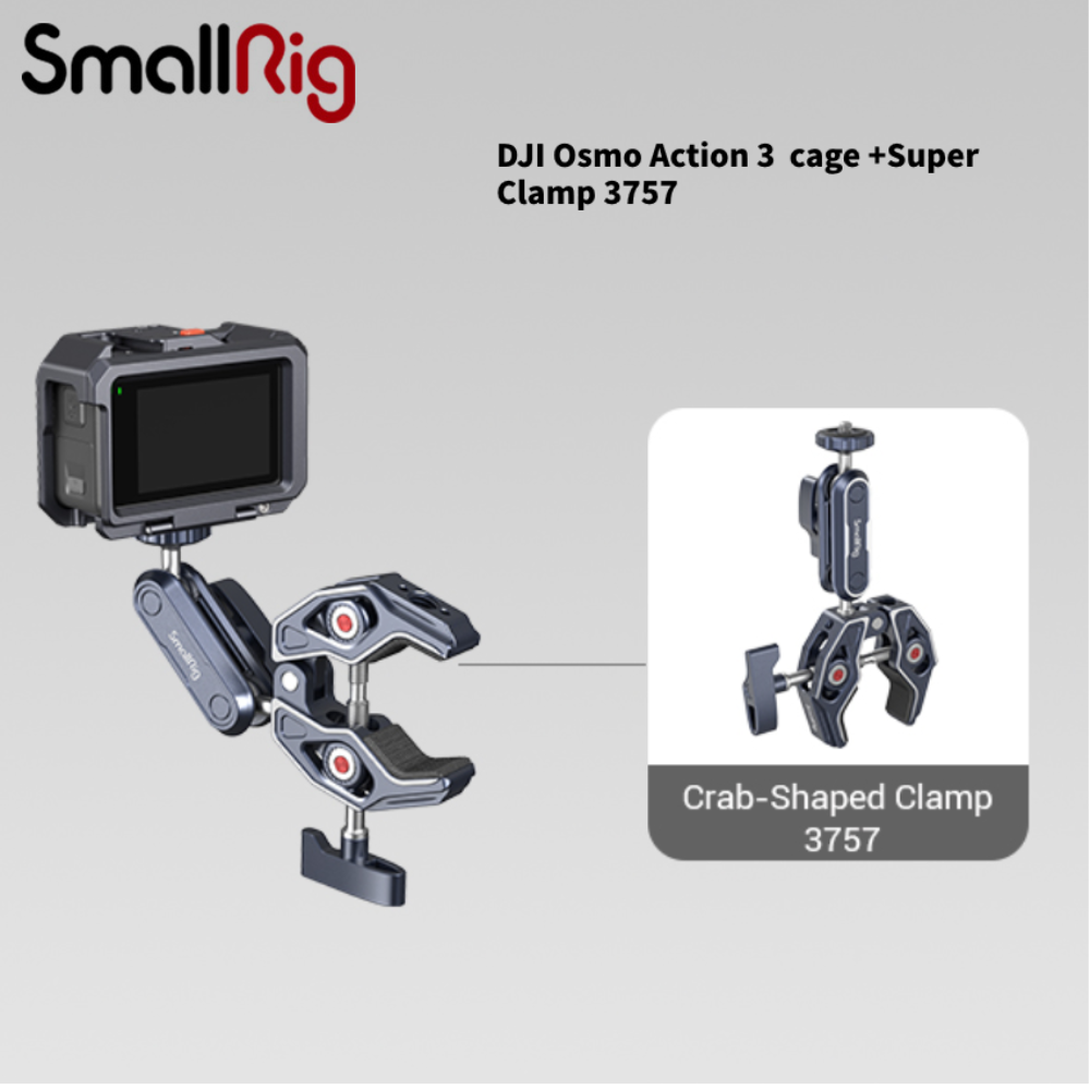 SmallRig OSMO Action Camera Cage 4119 Super Clamp 3757 for DJI