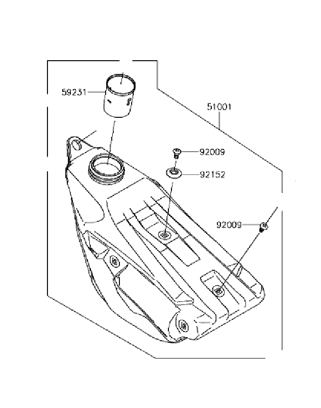 NEW GENUINE KAWASAKI FUEL GAS TANK KX250F KX250 2017 2018 2019 2020 eBay