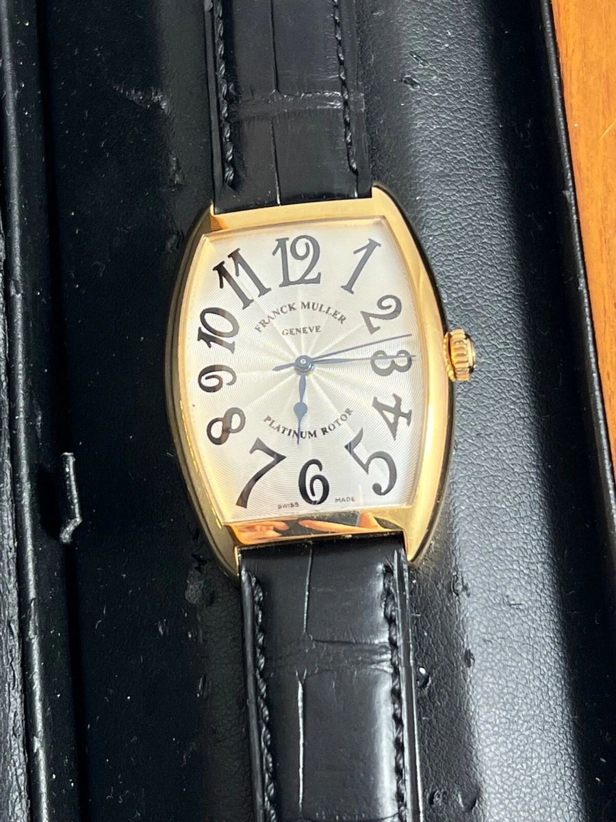 Franck Muller Cintree Curvex Platinum Rotor 18k Yellow Gold Ref. 2852 SC