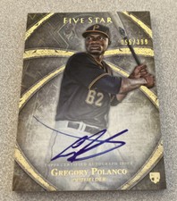 2014 Topps Five Star Rookie Auto #FSA-GP Gregory Polanco Pirates /399