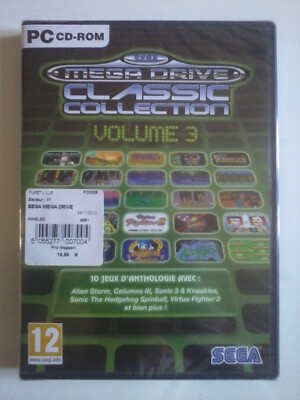 Jeux PC CD-Rom MEGA DRIVE Classic Collection 1 Et 3 - Compatibles Windows 10, Bon état
