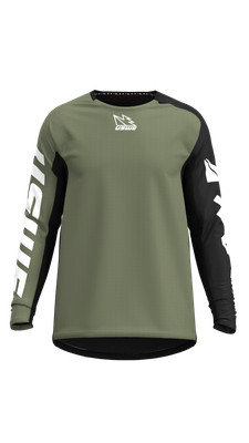USWE 80951021050105 Kalk Off-Road Jersey Olive Green - Medium