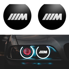 BMW 5 Series (E39) 2 Pcs M Logo Style Headlight Decoration Covers Mods Tuning