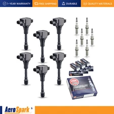 6 Ignition Coil & 6 NGK Iridium Spark Plug for INFINITI Q50 2014-2018 3.5L UF550