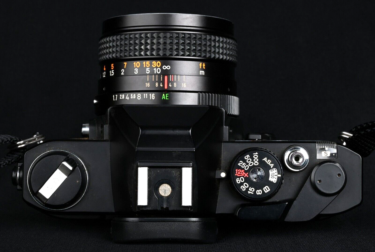 Konica Acom-1 35mm Film SLR c/w Hexanon AR 50mm f/1.7 STD Konica Acom-1 35mm Film SLR c/w Hexanon AR 50mm f/1.7 STD