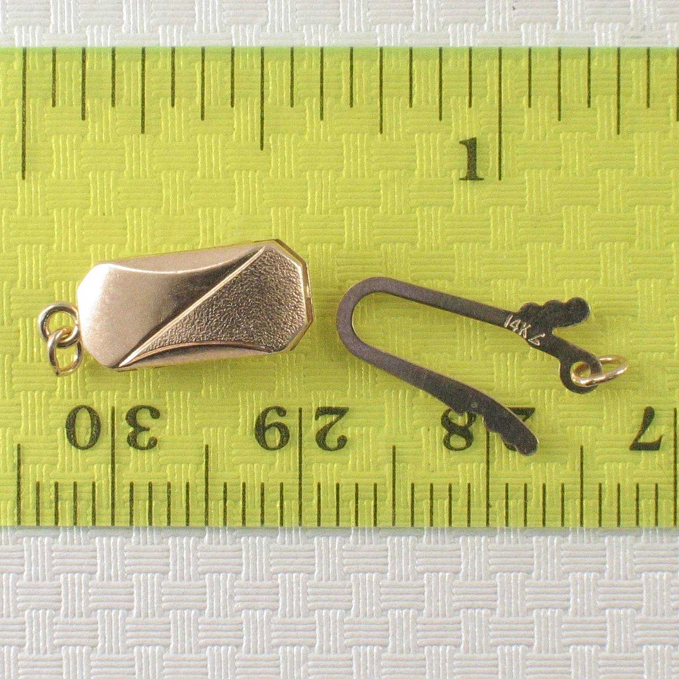 14K Yellow Gold Two-Tone Polished Safety Clasp - Image 4 of 4