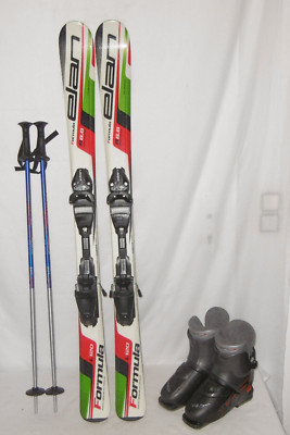Elan ''Formula'' Ski Junior Allround Carver 120 cm + Ski Boots Size: 36 in Set