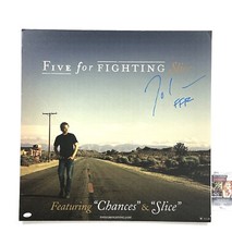 Five For Fighting Vladimir John Ondrasik III Signed Promo Poster Board JSA Slice Five For Fighting Vladimir John Ondrasik III Signed Promo Poster Board JSA Slice