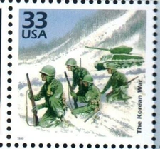 Korean War Military MNH US Postage Stamp 33 Cnet Scotts 3187e