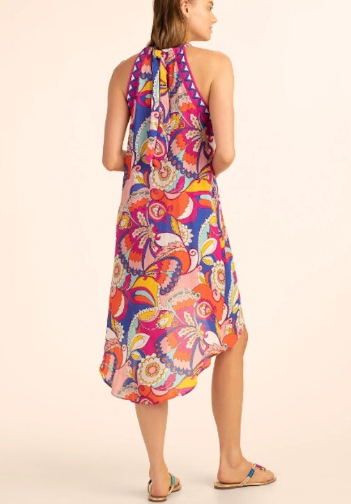 NWT $162 Trina Turk Sevilla Midi Cover Up Dress M