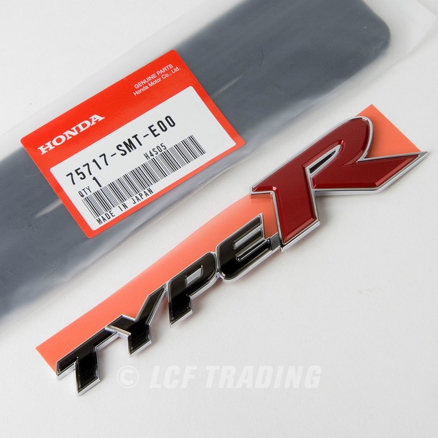 Honda Civic Rear Type R Emblem Fn2 Genuine JDM for sale online  eBay