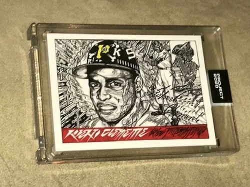 Lot of (9) Nine Topps PROJECT 2020 #68 ROBERTO CLEMENTE JK5 w/box/wrap Star Wars