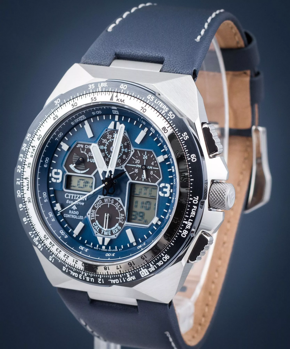 Citizen Promaster Skyhawk Men's Watch World Time Sapphire Blue