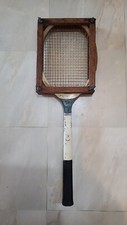 Vintage Wright Ditson Comet Wooden Tennis Racquet with Antique Wooden Press