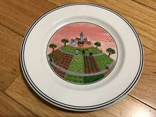 Villeroy & Boch 1748 Naïf design 10-2337-2662 farmers village butter bread plate