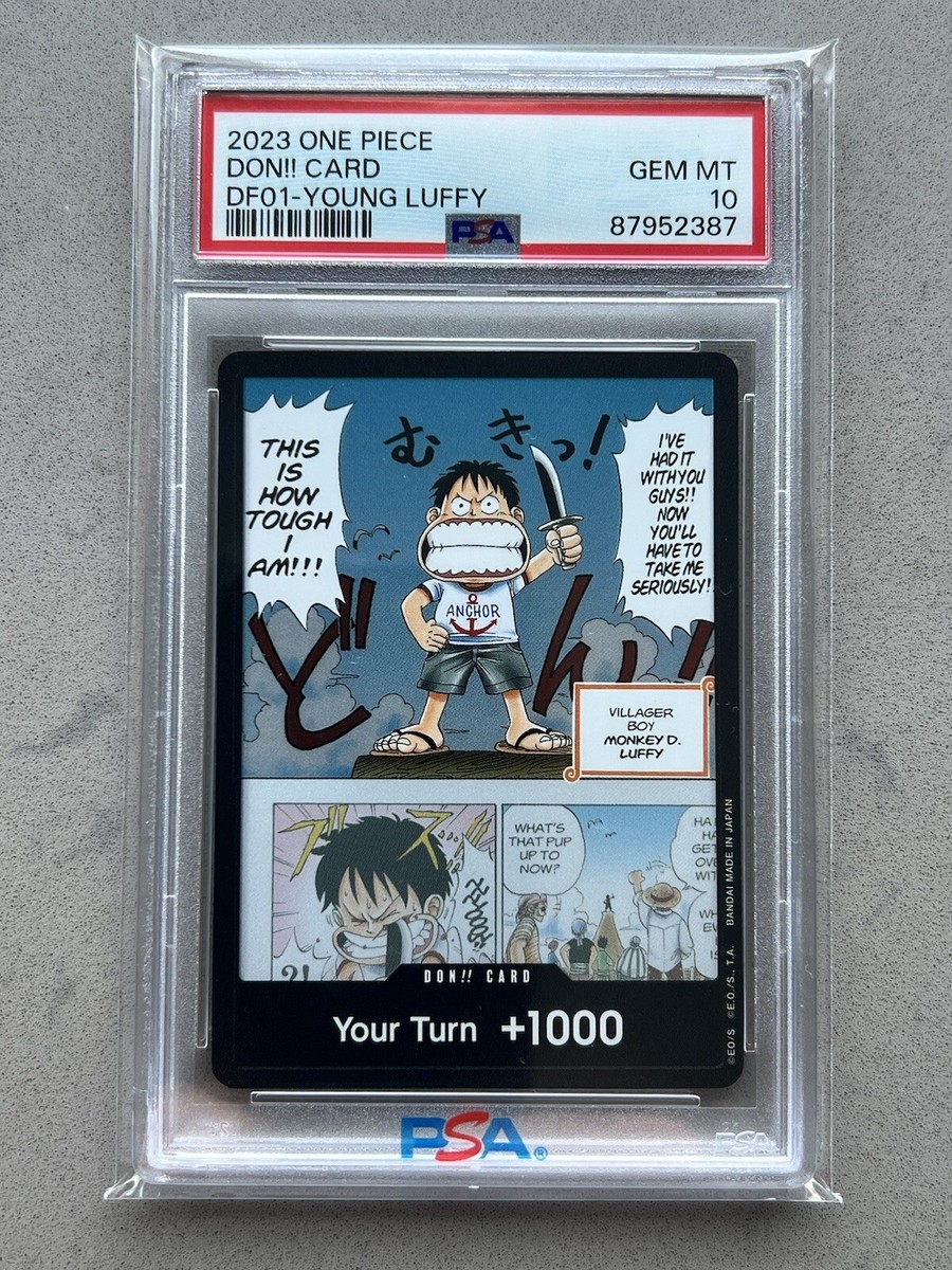 DON 2023 !! Carte DF01 Jeune Luffy Devil Fruits Collection Vol. 1
