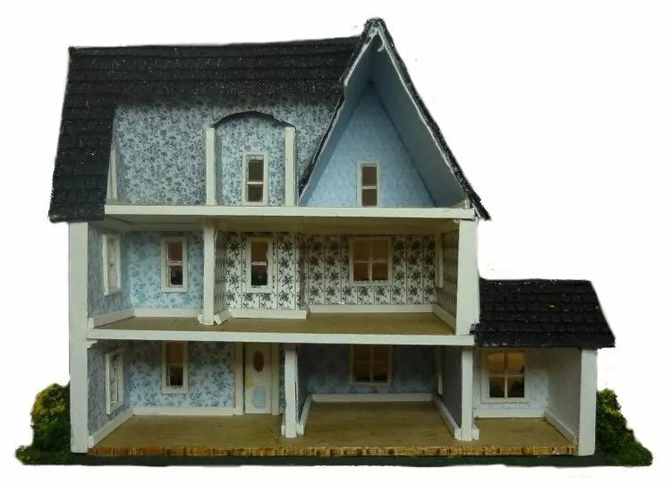 Miniature Micro Dollshouse KIT With Porch 1:144th Scale Home -  Hong  Kong