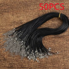 50PCS 18'' Suede Leather String Necklace Charms Cords Rope Wholesale Bulk Lot