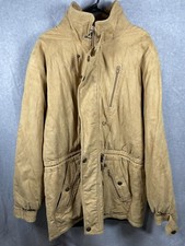 Skea Paris Vail Winter Apres Ski Jacket Hooded Brown Faux Suede Women's 44 Coat