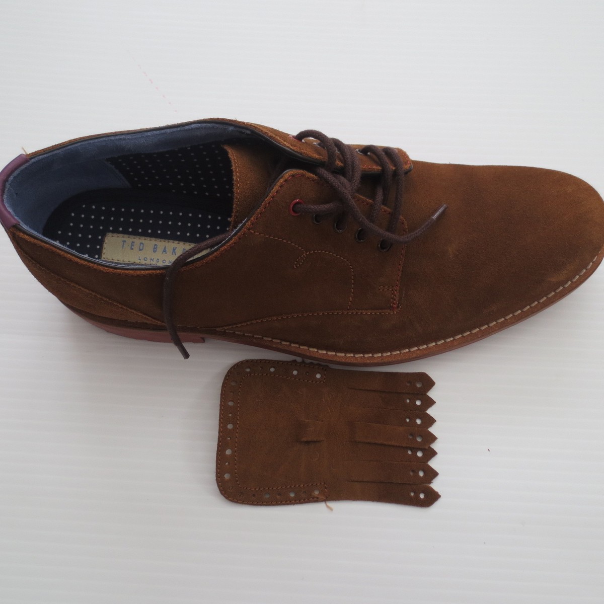 Ted Baker Men Suede Oxford Dress Shoes - Brown - Size 9 