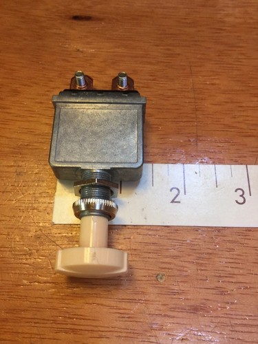 VINTAGE DASH PANEL POLLAK SWITCH FOG LIGHT ART DECO KNOB RAT ROD HOT TRUCK SCTA - Bild 4 von 6