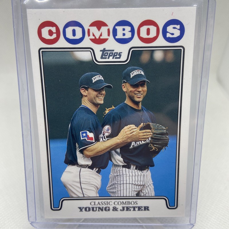 2008 Topps Updates & Highlights Michael Young Derek Jeter #UH127