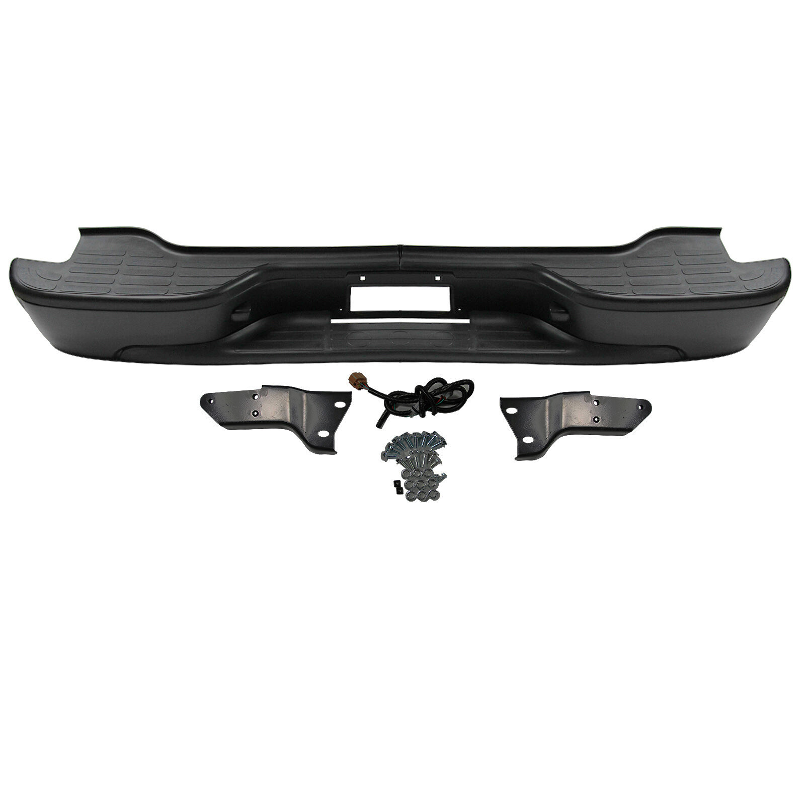 Black Rear Step Bumper Assembly For Chevrolet Suburban Tahoe GMC Yukon