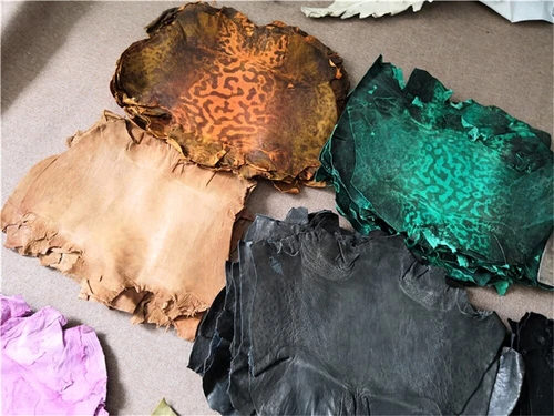 2 Stück Bullfrog Froschhaut Leder Handwerk Uhr Spezialmaterial Verschiedene Farben Zum Selbermachen - Bild 6 von 37