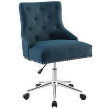 Modway Furniture Regent Tufted Button Swivel Office Chair, Azure -EEI-3609-AZU