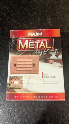 Malibu Deck Light Half Brick Low Voltage Metal Fixture Copper Finish CL905K NOS