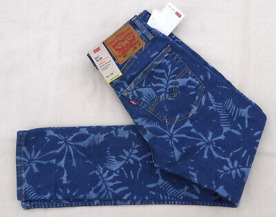 LEVIS 511 Jean Stretch Pants Tencel Blue Denim Floral Fossil Pattern Mens 30 32 194328101607 | eBay