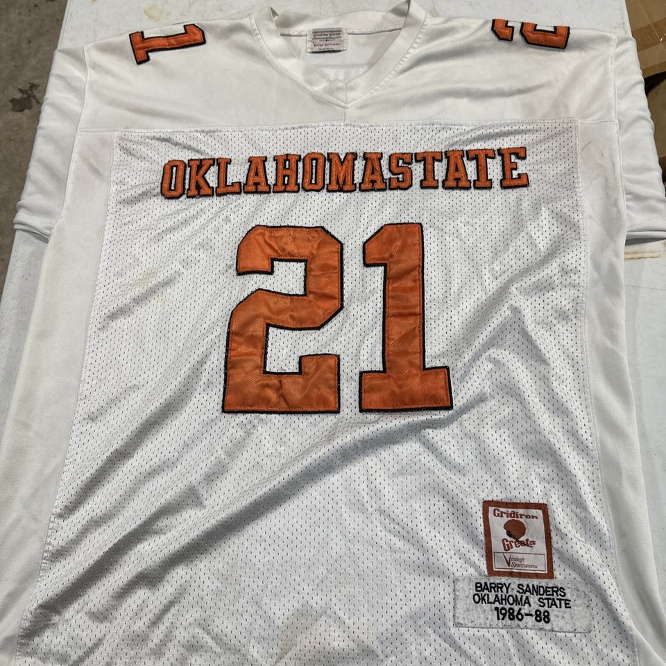 Gridiron greats vintage sportswear Oklahoma State Barry Sanders 21