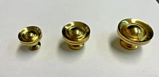 BELWITH Solid Brass Cabinet Cupboard Knob Pull Vintage 3 Sizes P9838 P9839 P9840