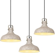 ALAISLYC Grey Farmhouse Pendant Lighting Matte for Kitchen Island 3 Pack