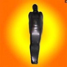 ☀ H@t ☀ Lycra Zentai spandex Unisex suit Metallic Black S-XXL