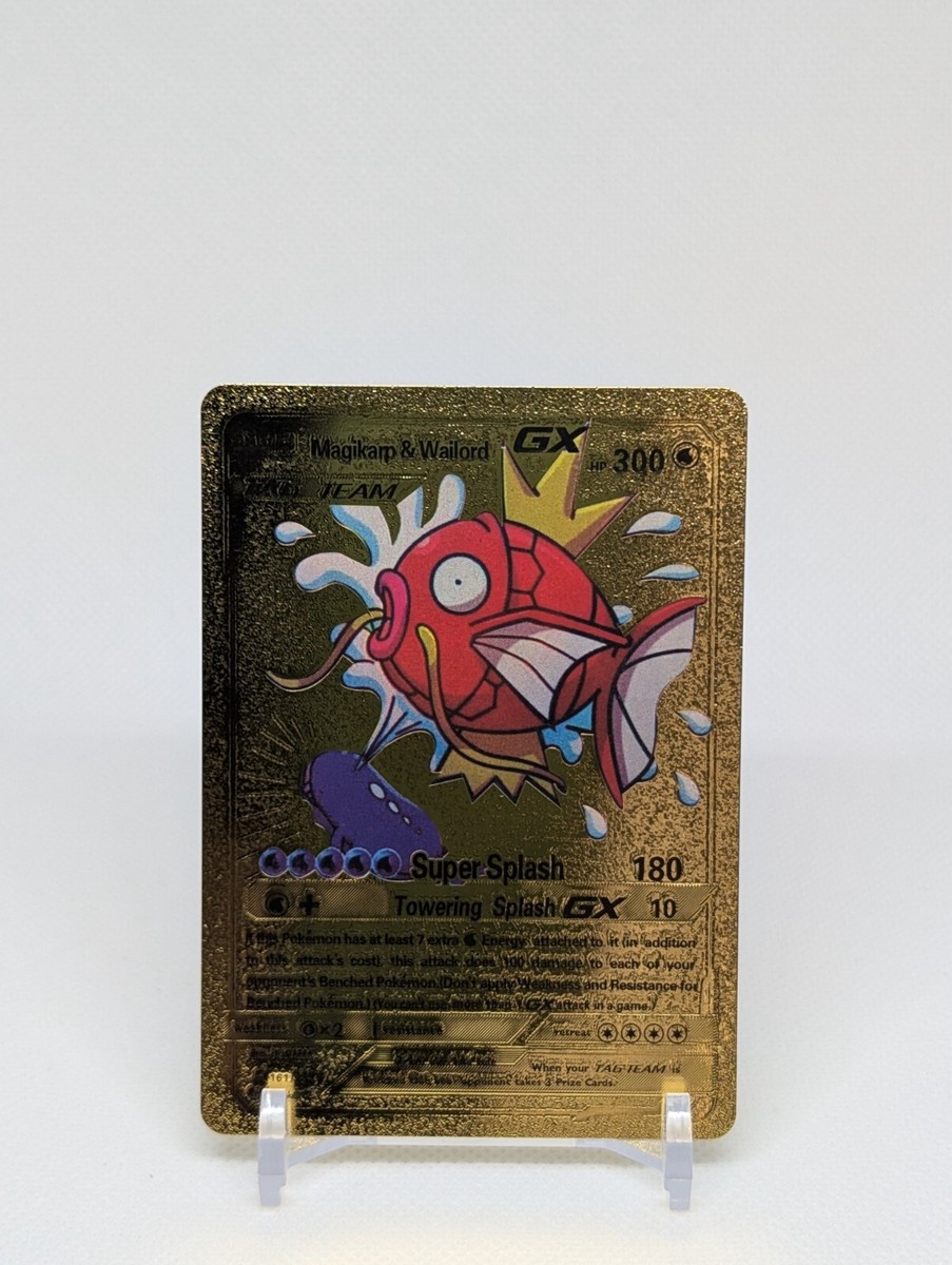 Pokemon🔥MAGIKARP & WAILORD GX 161/181🔥Tag Bolt Team🔥GOLD FOIL
