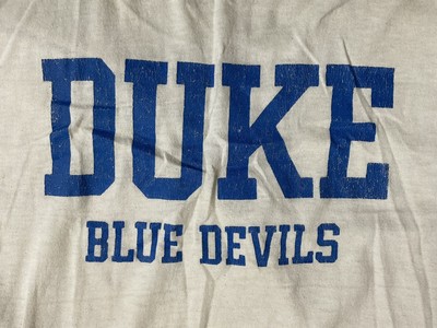 Vintage 70s Duke University Blue Devils T-Shirt Single