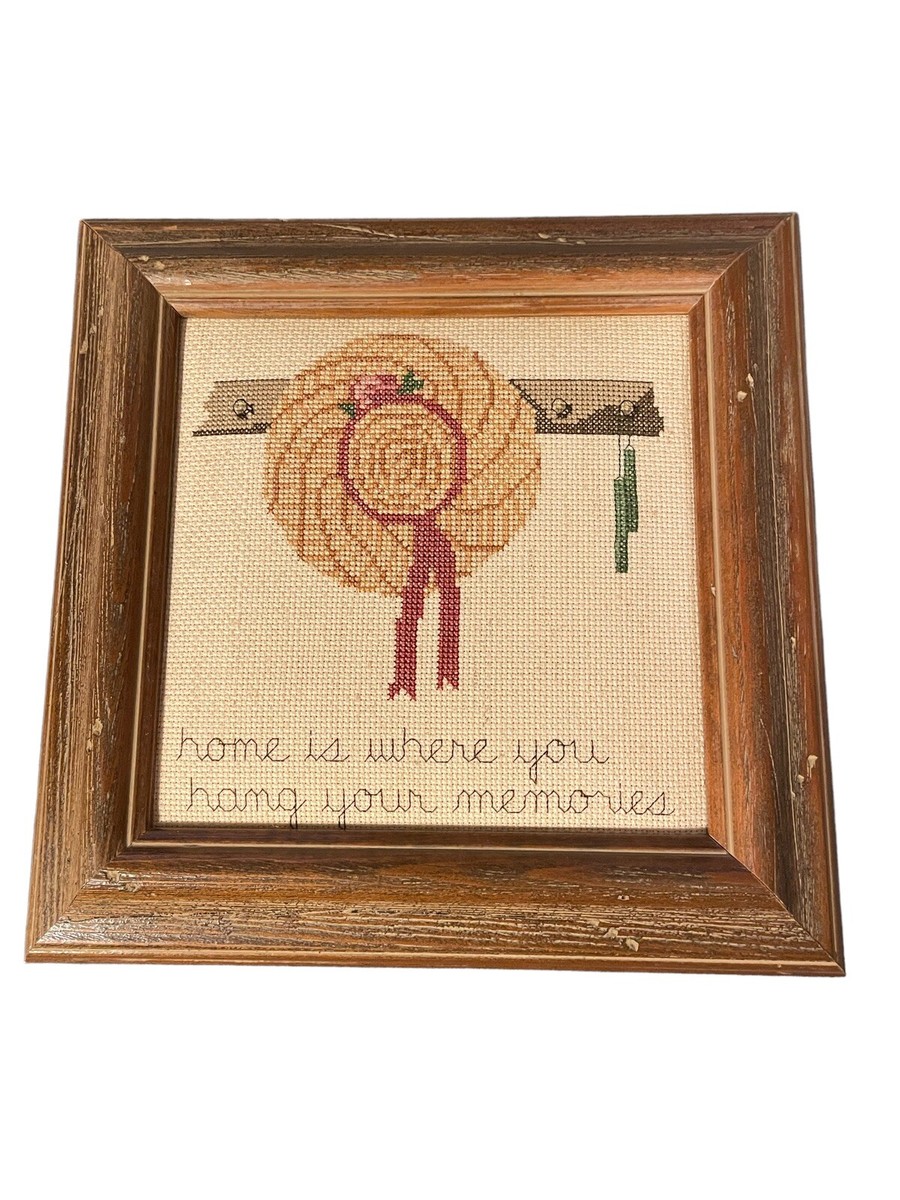 Handmade X-Stitch Home Is Where You Hang Your Memories Picture