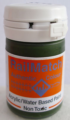 RailMatch 2631 SR Dark Olive Green Acrylic Paint 18ml Pot + POST
