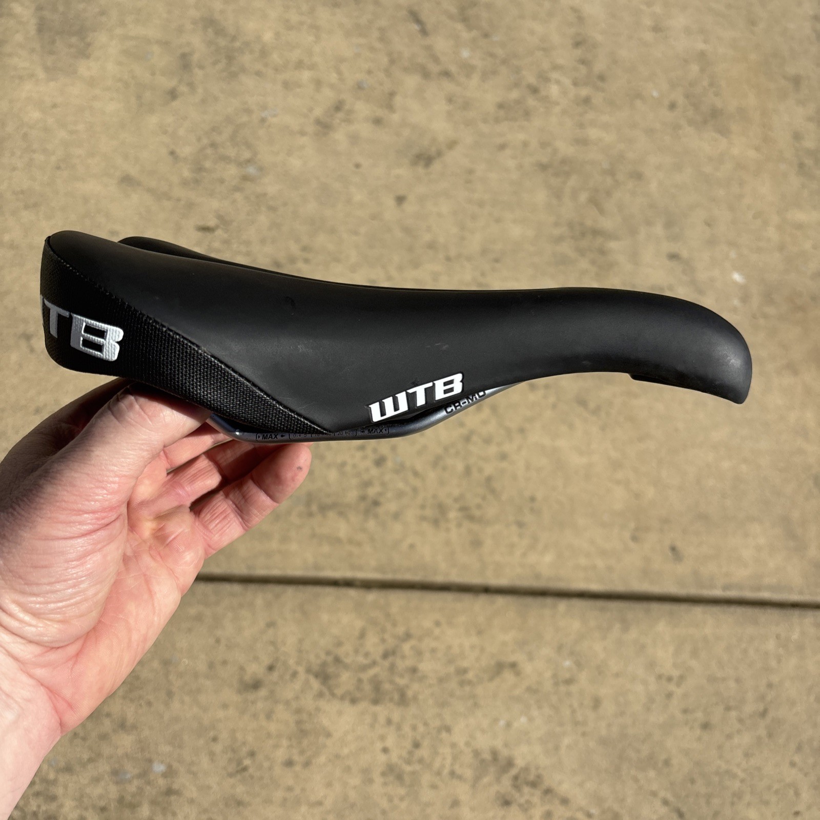 WTB Bicycle Saddle - Black with CROMOLY rails